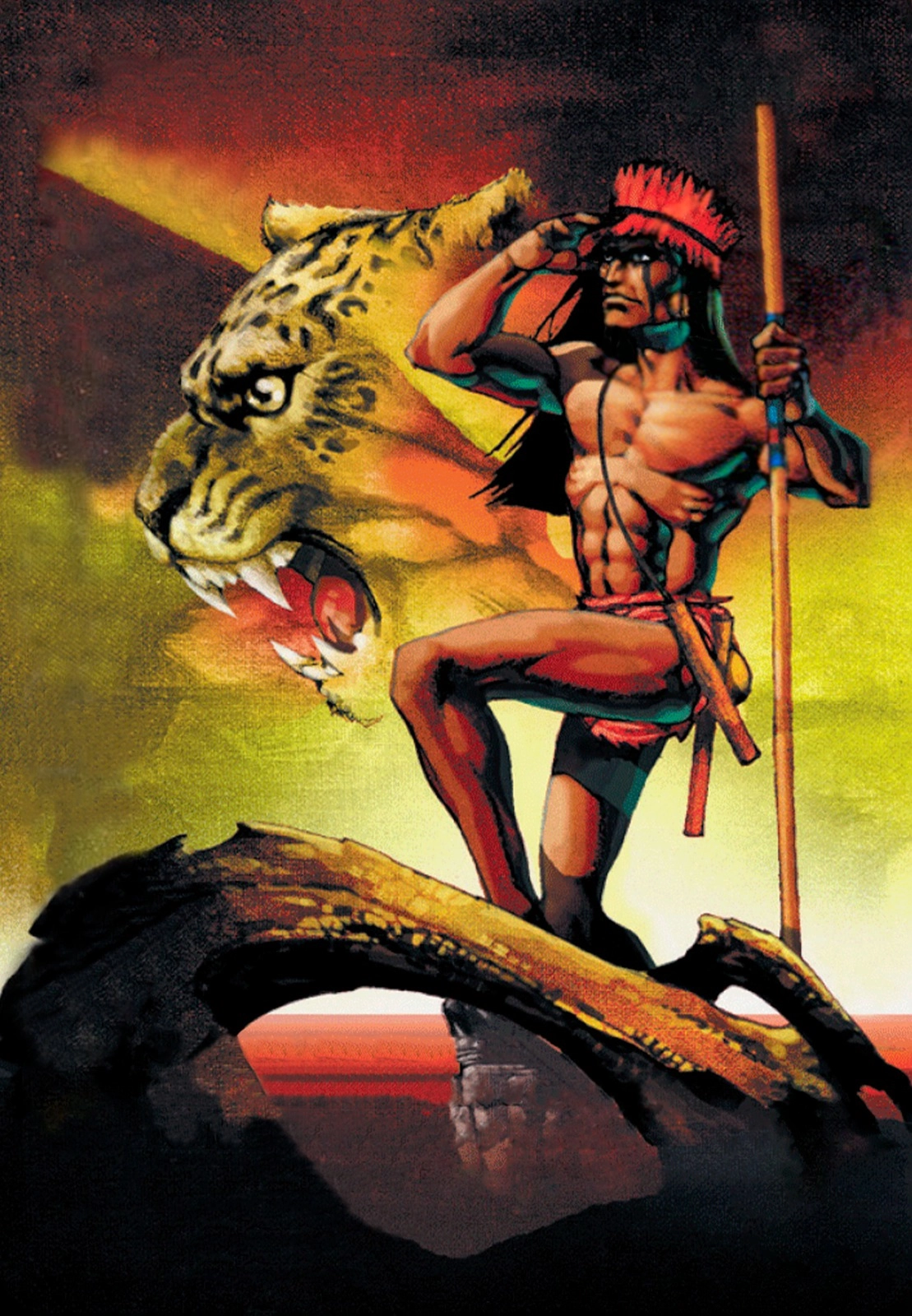 Ilustración de la baraja Guerrero